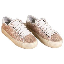 Saint Laurent Sneaker in Rosa Glitzer