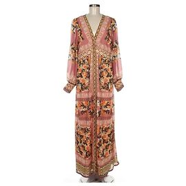 Autre Marque Vineet Bahl Abito Maxi Stampa Floreale Rosa