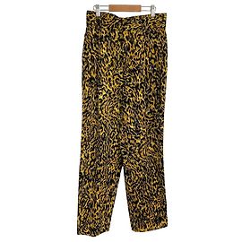 Pantaloni slim fit leopardati Gianni Versace
