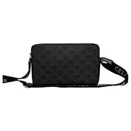 Celine Triomphe Medium Messenger Mini-Schultertasche aus Leder - Céline