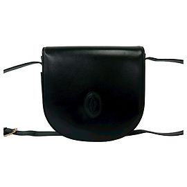 Cartier Vintage Must Line Leather Shoulder Bag