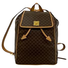 Celine Vintage Hardware Macadam Pattern Lederrucksack - Céline