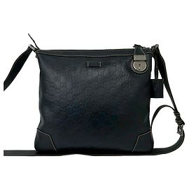 Borsa a tracolla in pelle Gucci Guccissima