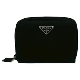 Prada Bi-fold-Geldbörse aus schwarzem Nylon