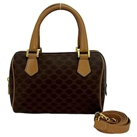 Céline CELINE Vintage Macadam Blazon Pattern Handbag