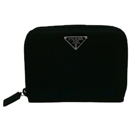 Prada Bi-Fold Mini Wallet in Schwarz