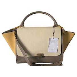 Borsa Celine Trapeze Medium in pelle tricolore - Céline