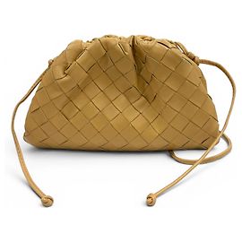 Borsa a tracolla in pelle Bottega Veneta Intrecciato Mini The Pouch