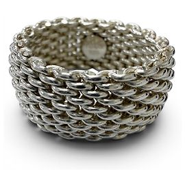 Tiffany & Co Tiffany Somerset SV925 Mesh Ring