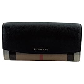 Burberry Black Long Wallet