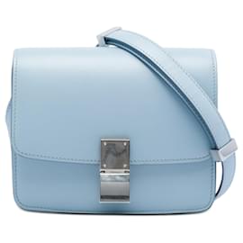 Celine Blue Small Calfskin Classic Box - Céline