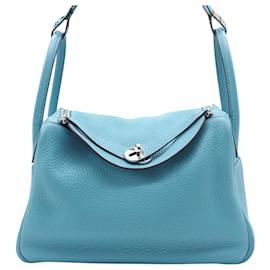 Hermès Blue Clemence Lindy 30