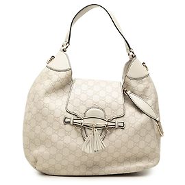 Borsa Gucci Brown Medium Guccissima Emily Flap Satchel