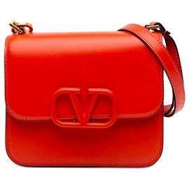 Valentino Orange Mini Smooth Calfskin VSling Crossbody