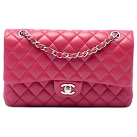 Chanel Pink Medium Classic Lambskin Double Flap