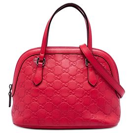Borsa Gucci Red Medium Guccissima Dome