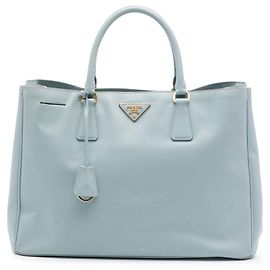 Bolsa Prada Blue Large Saffiano Lux Galleria Satchel