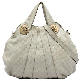 Borsa Gucci Brown Large Guccissima Hysteria Satchel