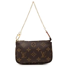 Louis Vuitton Marrone Monogram Mini Pochette Accessoires