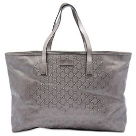 Tote Gucci Silver Large GG Imprime