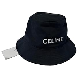 Celine Cappello Bucket Logo - Nero - L - Céline