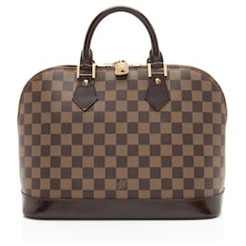 Louis Vuitton Vintage Damier Ebene Alma PM Satchel