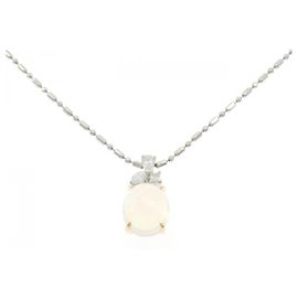 Autre Marque Collar Kuresanver de platino Au750 con ópalo sintético y diamante