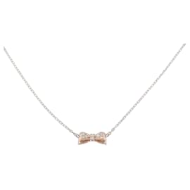 Kumikyoku K10 Pink Gold Diamond Necklace - Autre Marque