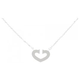 Collana Cartier C Heart 750 Oro Bianco