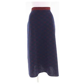 Gucci GGPattern Lamé Jacquard Wollstrickrock