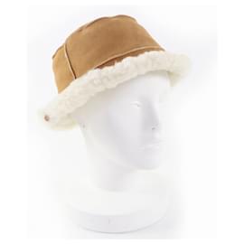 Loewe Bucket Hat aus Lammleder mit Logo