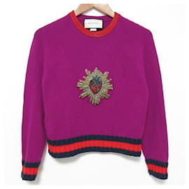 Jersey de punto Gucci Strawberry Bijou Web Line