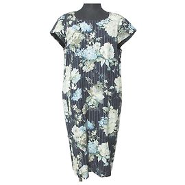 Autre Marque INGEBORG Kleid aus Wolle mit Streifen und Blumenprint