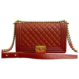 Borsa a tracolla CHANEL Boy Chanel in agnello