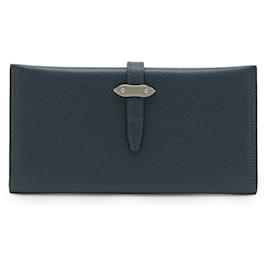 Autre Marque Cartera larga de cuero Windsor Grain Globe-Trotter