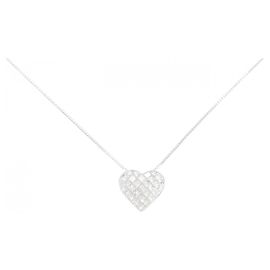 Autre Marque Collana in oro bianco Au750 e diamanti