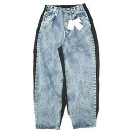 Autre Marque Jeans in denim con combinazione di nylon e candeggio chimico stein