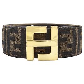 Fendi Zucca Nylon Canvas Gürtel