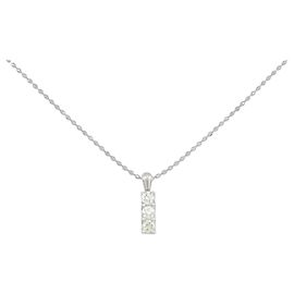 Autre Marque PT900/PT850 Diamond Necklace