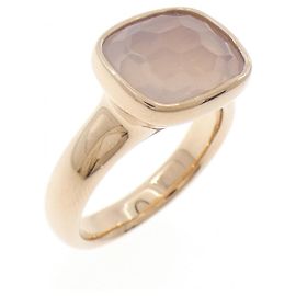 Autre Marque Vetta Ottava Rose Quartz Au750 Ring