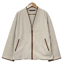 Autre Marque CHAQUETA DE FLEECE CON DETALLES DE CUERO SINTÉTICO VIVIENNE TAM