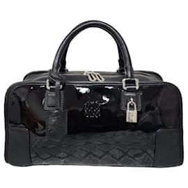 Borsa Amazona 36 in pelle lucida Loewe Nero