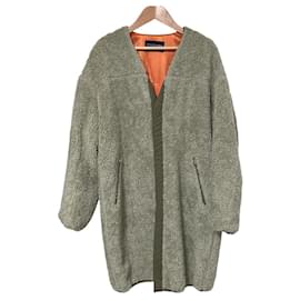 MACPHEE Boa Fleece Mantel ohne Kragen - Autre Marque