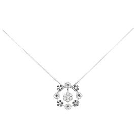Autre Marque Collana 2way in oro bianco Au750 e diamanti