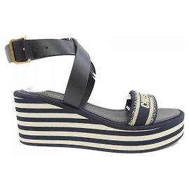 Christian Dior Stickerei-Baumwoll-Sandalen