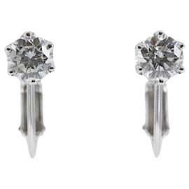 K14 Weißgold Diamant Ohrringe - Autre Marque