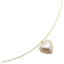 Collana di perle Tasaki Omega Chain Heart Au750