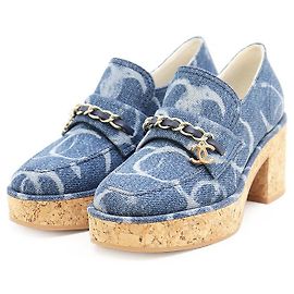 Mocassini in denim Chanel