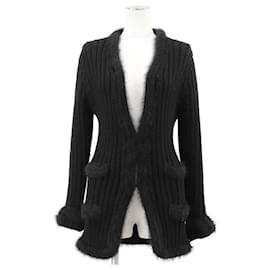 Cárdigan de punto de mezcla de angora Chanel 02A P19710