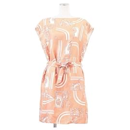Hermès Hermes En Desordre Finesse Seidenkleid